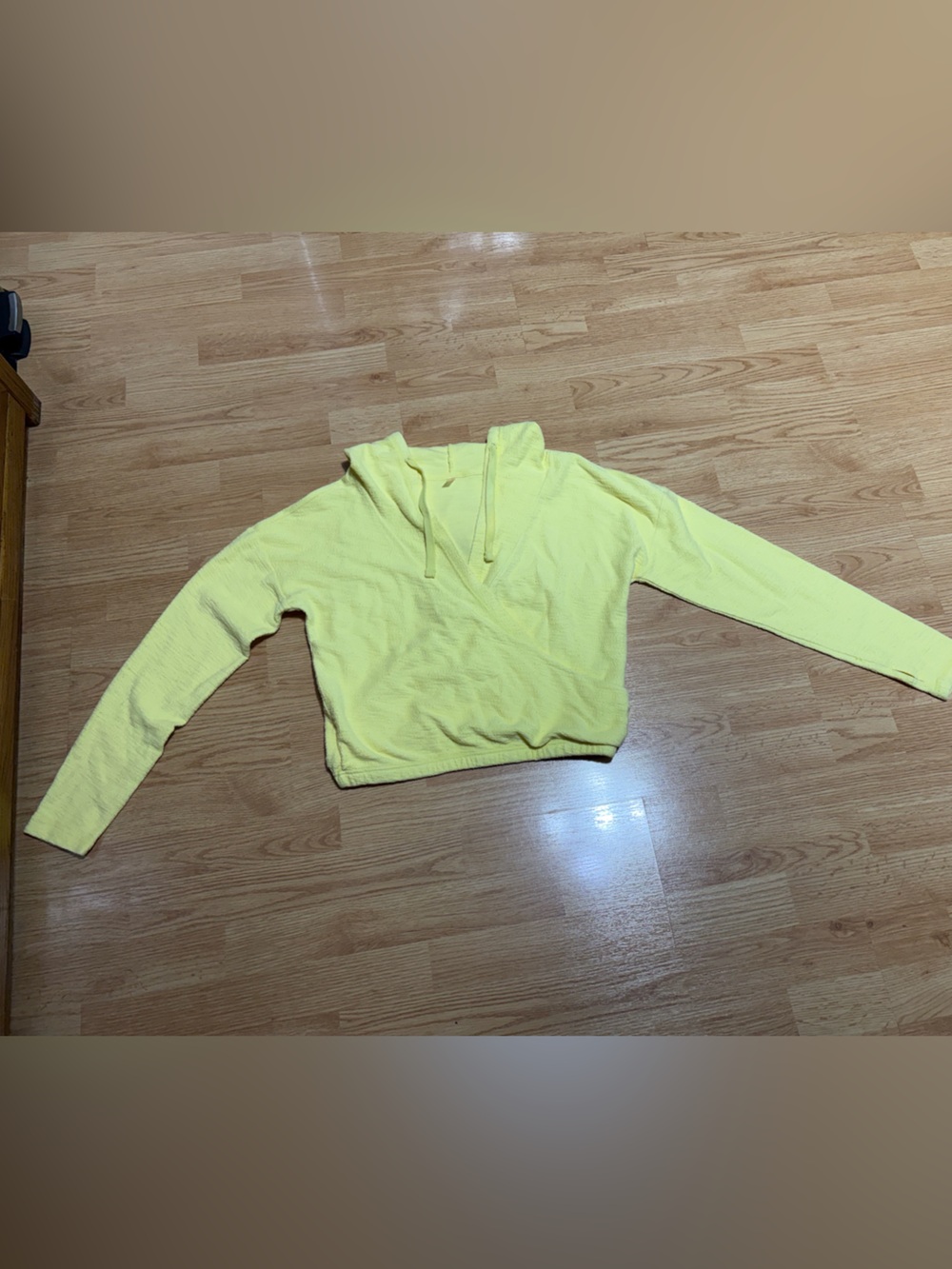 Free people movement yellow hoodie.